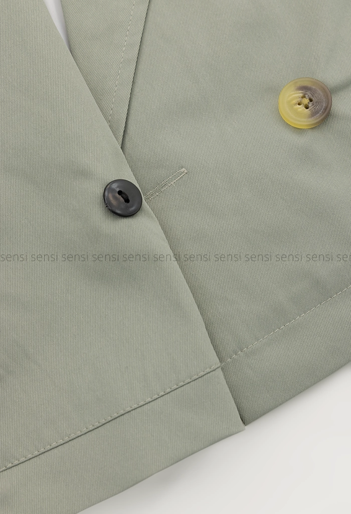 ترنچ کت کتان زارا آستر دار@کد1004696